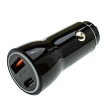 Автомобільний зарядний пристрій MEGA 1 USB QC 3.0 + 1 TYPE-C PD 38W без упаковки