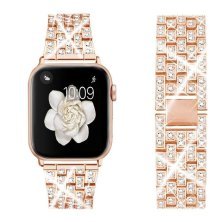 Ремінець металевий стрази rhinestones APPLE WATCH 38/40/41 MM №2