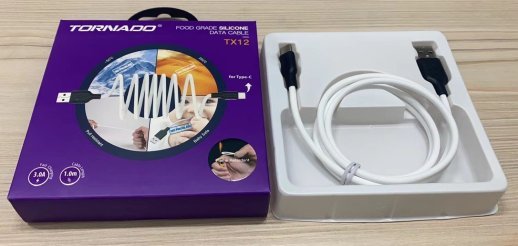 USB Cable TORNADO TX12 Silicone Type-C 3A 1m