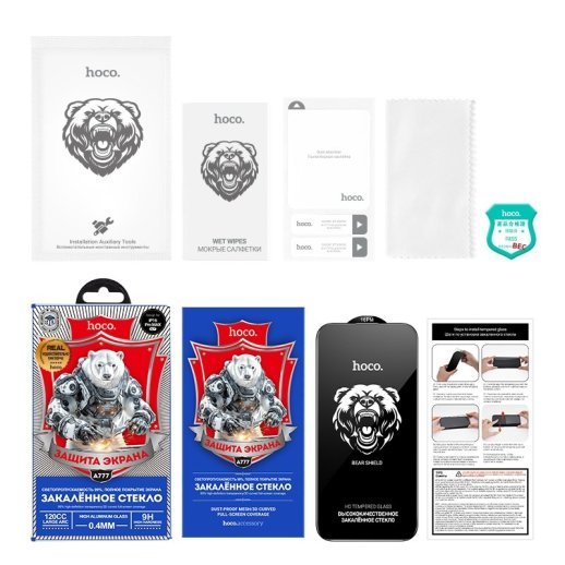 Скло для телефону HOCO A777 Bear Shield HD APPLE iPhone 16 PRO MAX 6.9"