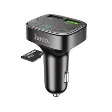 FM трансмітер HOCO E59 Bluetooth з швидкою зарядкою USB QC 3.0 18W + USB FLASH з гучним зв'язком