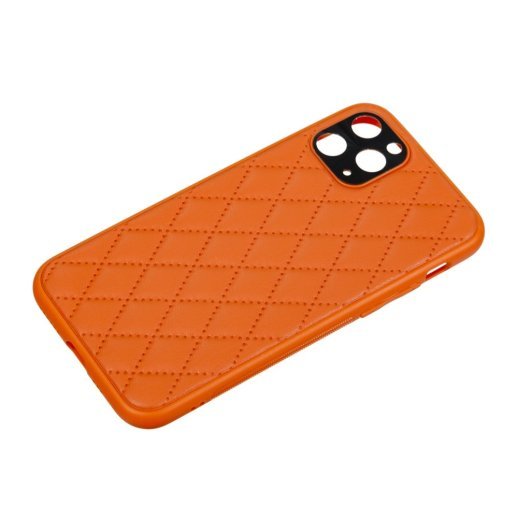 Чохол Шкiра Люкс 2021 для Apple iPhone 11 Pro Orange
