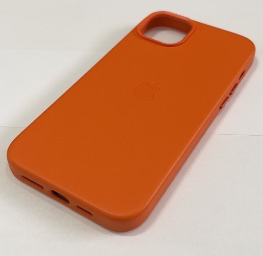 Чохол Leather Case Apple Iphone 14 Plus MagSafe Orange