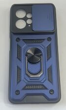Armor Case With Curtain for Xiaomi Redmi 12 Dark Blue