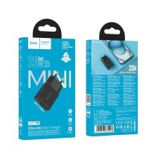 Зарядное устройство HOCO N72 20 Вт PD, один USB-C порт, чёрный