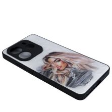 Накладка Prisma Ladies New для Xiaomi Redmi Note 14 (5G) Girl in a hoodie