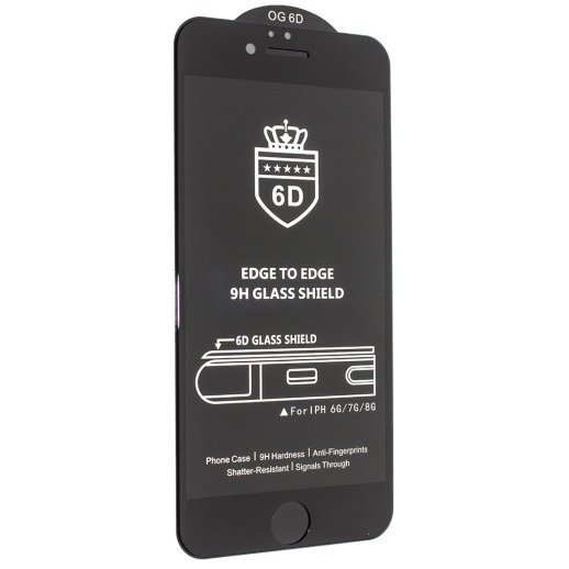 Захисне скло 6D для APPLE IPHONE 6 | 6S ЧОРНИЙ