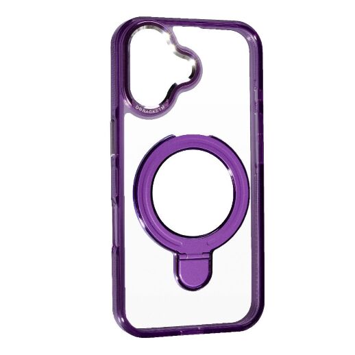 Накладка Metal Holder With Magsafe для Apple iPhone 16 Violet