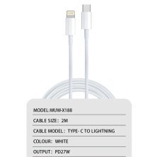 Кабель USB-C WUW X188 Type-C - Lightning 27W PD 2 метри (45)