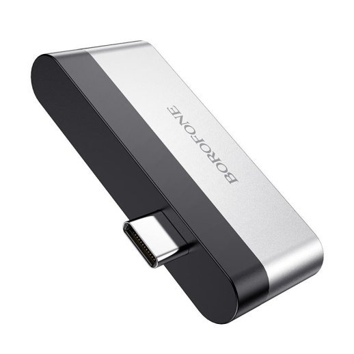 Перехідник BOROFONE DH2 USB HUB з Type-C на 1 USB (3.0) та HDMI