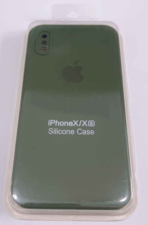 Чохол Silicone Case Copy Apple iPhone X / Xs Square Army Green 18
