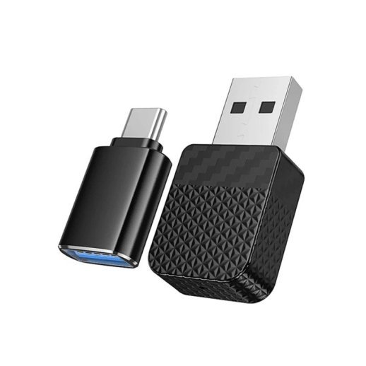Адаптер автомобильный беспроводной Hoco HU3 Tony CarPlay USB/ Type-C (11pc) (черный)