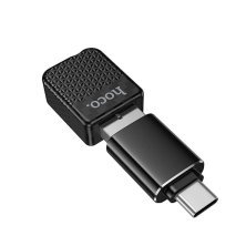 Адаптер автомобильный беспроводной Hoco HU3 Tony CarPlay USB/ Type-C (11pc) (черный)