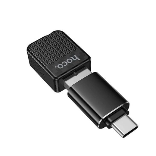 Адаптер автомобильный беспроводной Hoco HU3 Tony CarPlay USB/ Type-C (11pc) (черный)