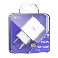 Мережевий зарядний пристрій HOCO C76A PRO TYPE-C PD 30W, білій