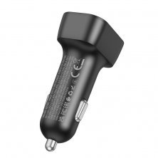 Автомобільний зарядний пристрій BOROFONE BZ28C PD 30W 2*TYPE-C + QC3.0, чорний