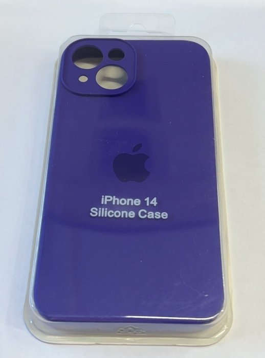 Чохол Silicone Case Copy Apple iPhone 14 Square Deep Purple, 06
