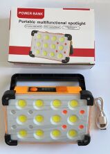 Ліхтарик LED 12 Solar / 9000mAh Жёлтый