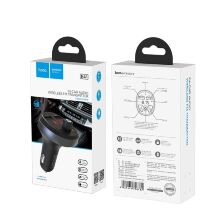 FM трансмиттер HOCO E41 USB 2.1A + USB FLASH Bluetooth с громкой связью ЧЕРНЫЙ