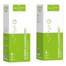 Комплект очищення екрану телефону HOCO CLEANING KIT (рідина + серветки + шпатель)