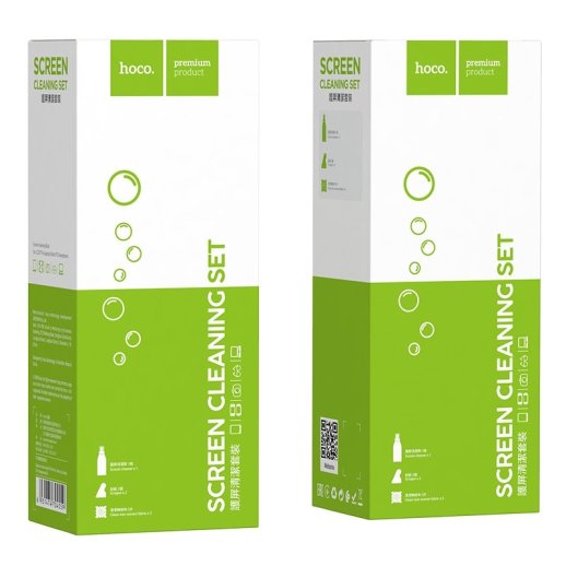 Комплект очищення екрану телефону HOCO CLEANING KIT (рідина + серветки + шпатель)
