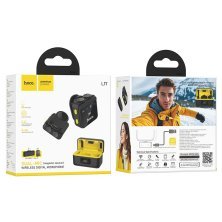 Бездротовий петличний мікрофон HOCO L17 Dual-mic magnetic lavalier Lightning / TYPE-C
