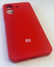 Чехол Silicone Case for Xiaomi Redmi 13C 4G Red