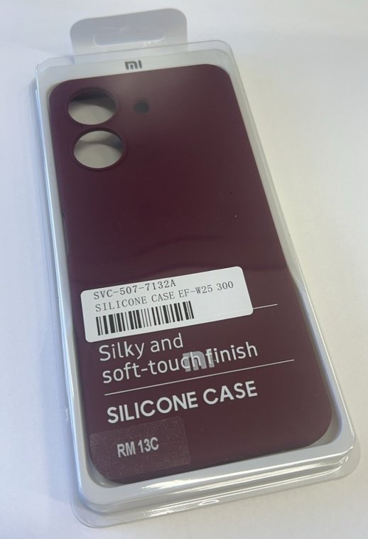 Чехол Silicone Case for Xiaomi Redmi 13C 4G Red