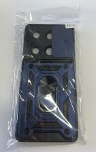 Armor Case With Curtain for Xiaomi Redmi Note 13 Pro 4G Dark Blue