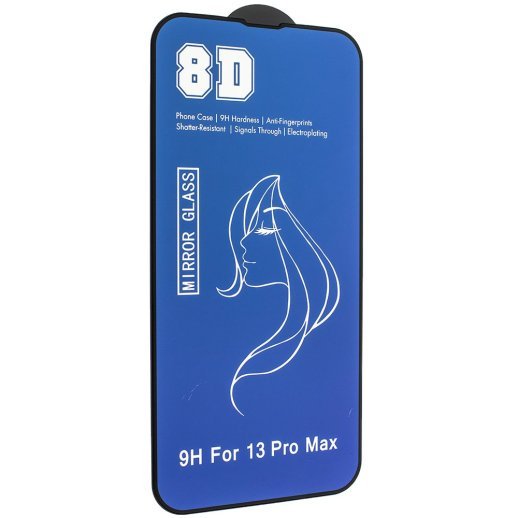 Захисне скло 8D MIRROR APPLE IPHONE 13 PRO MAX 6,7"