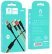 Кабель USB Denmen D02E 3В1 ТКАНИНОВА ОПЛЕТКА 2.4A USB - Lightning/Micro/Type-C