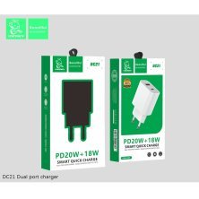 Мережевий зарядний пристрій DENMEN DC21 TYPE-C + USB