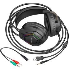 Дротова комп'ютерна гарнiтура BOROFONE BO105 Thunder gaming headphones
