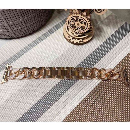 Ремінець металевий стрази rhinestones APPLE WATCH 38/40/41 MM №4