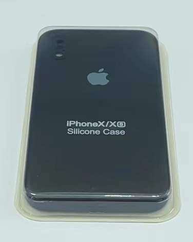 Чохол Silicone Case Copy Apple iPhone X / Xs Square Black 01