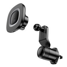 Автомобільний тримач HOCO HW30 15W бездротова швидка зарядка - клейка присоска