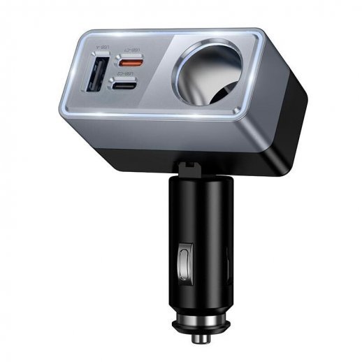 АЗУ HOCO Z65A PD45W (1 разъем прикуривателя/2Type-C/1USB) (11pc) (черный)