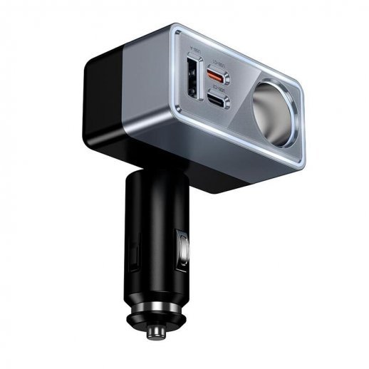 АЗУ HOCO Z65A PD45W (1 разъем прикуривателя/2Type-C/1USB) (11pc) (черный)
