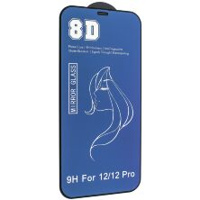Защитное стекло для телефона 8D MIRROR APPLE IPHONE 12 | 12 PRO 6,1" BLACK-PURPLE