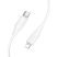 USB-C кабель HOCO X124 Silicone Type-C - Lightning 27W, білий