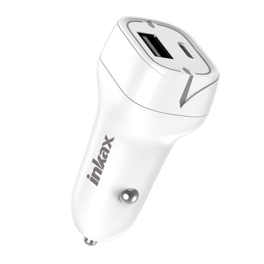Автомобільний зарядний пристрій INKAX CC-51 1 USB QC 3.0 18W | 1 TYPE-C 20W
