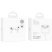Бездротові навушники HOCO EW68 True wireless ANC+ENC noise cancelling, БІЛИЙ