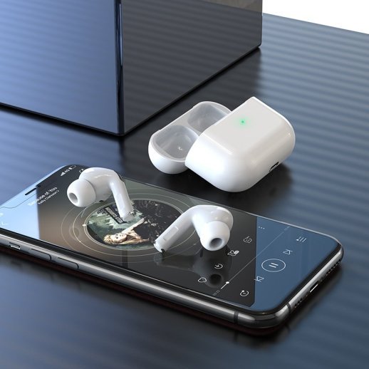 Бездротові навушники HOCO EW68 True wireless ANC+ENC noise cancelling, БІЛИЙ