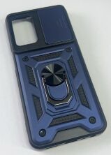 Armor Case With Curtain for Oppo A54 4G Dark Blue