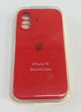 Чехол Silicone Case Copy Apple iPhone 16 Square Red 11