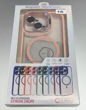 Чехол Magnetic Stand and Magsafe Apple Iphone 16 Pink Sand