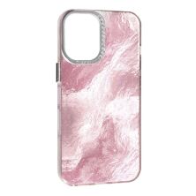 Накладка Marble Style для Apple iPhone 16 Pink