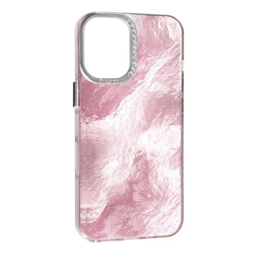 Накладка Marble Style для Apple iPhone 16 Pink