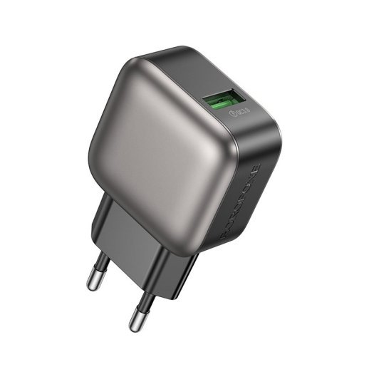 Мережевий зарядний пристрій BOROFONE BAS52A USB QC3.0 18W, чорний