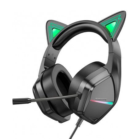 Дротова комп'ютерна гарнiтура BOROFONE BO106 CAT з вушками
